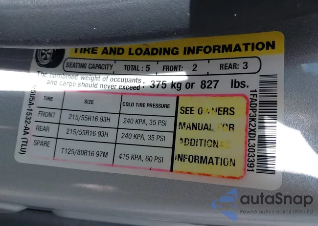 1FADP3K2XDL303391: 41990899