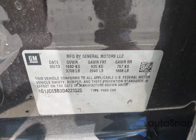 1G1JC6SB3D4223525: 41991932