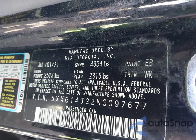 5XXG14J22NG097677: 41991631