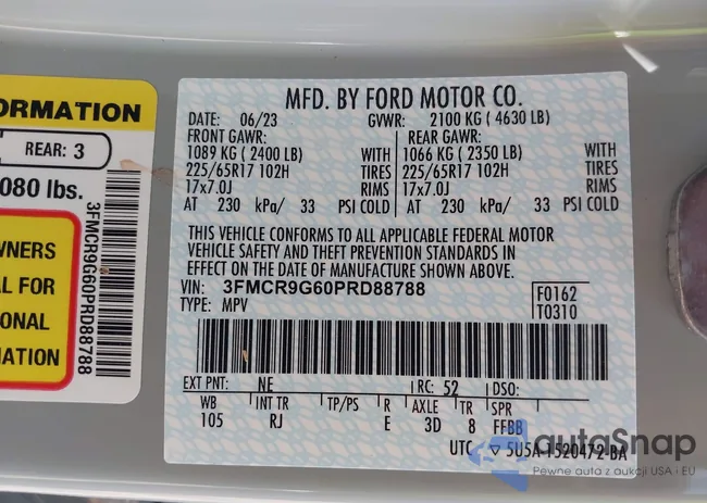 3FMCR9G60PRD88788: 41992912