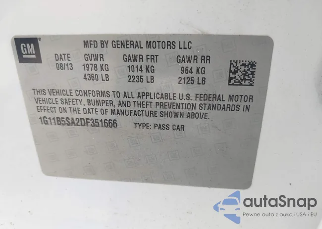 1G11B5SA2DF351666: 41992922