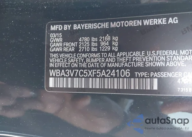 WBA3V7C5XF5A24106: 41992942