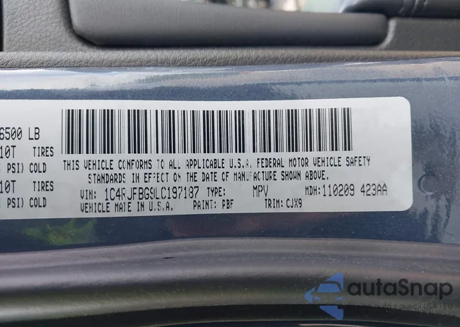 1C4RJFBG9LC197187: 41993103