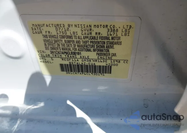 3N1CN7AP6CL930191: 41993176