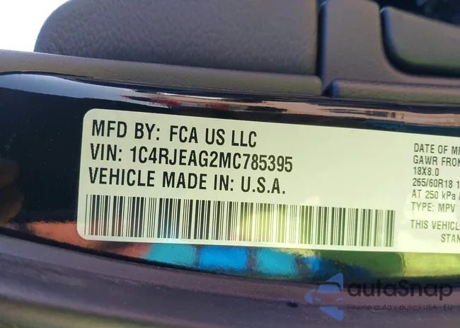 1C4RJEAG2MC785395: 41993233