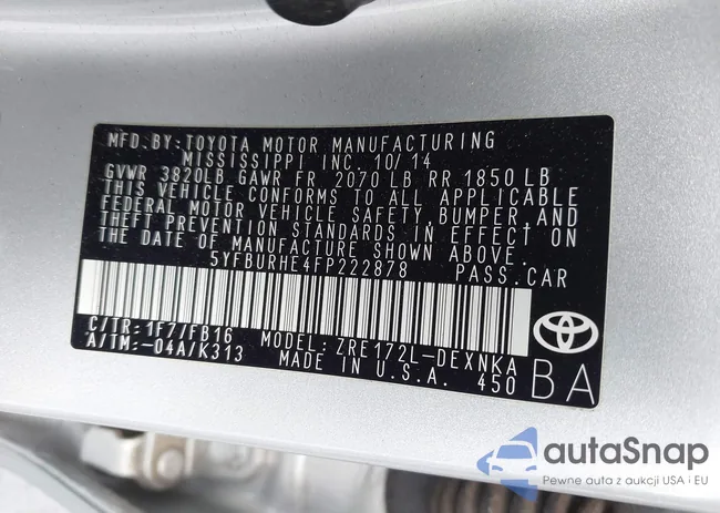 5YFBURHE4FP222878: 41993339