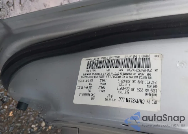 2A8HR54P58R142500: 41992725