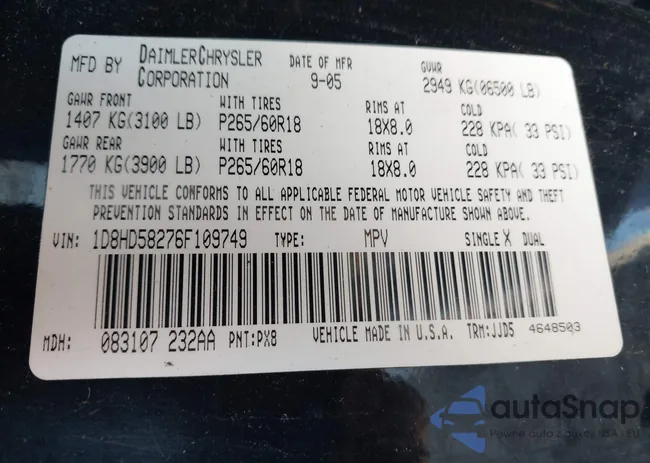 1D8HD58276F109749: 41992801