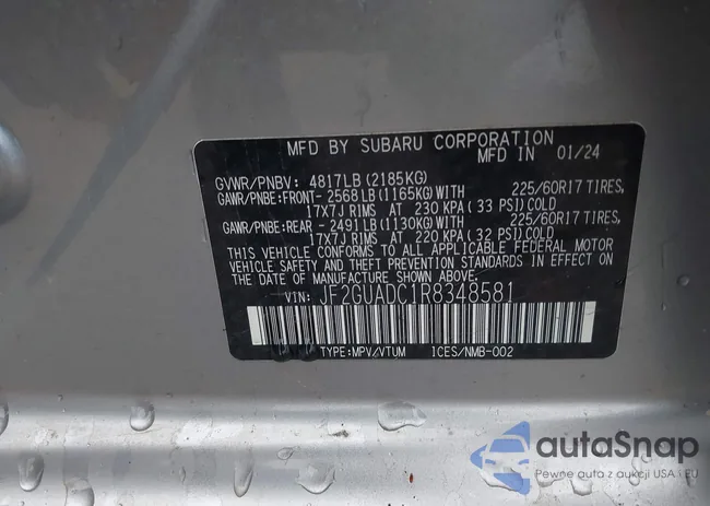 JF2GUADC1R8348581: 41992848