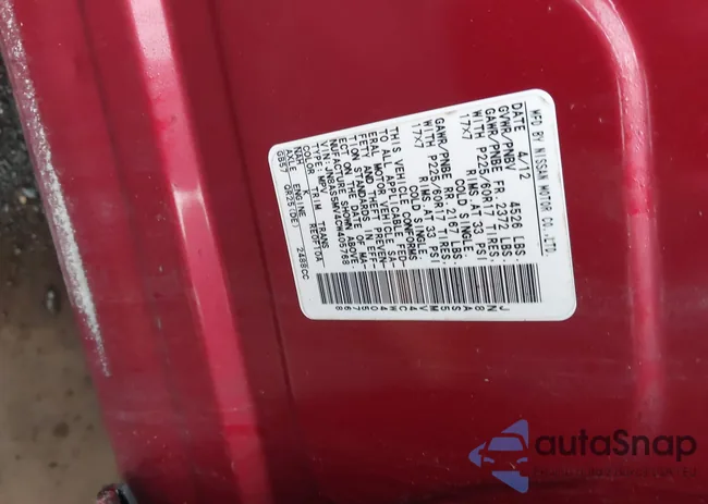 JN8AS5MV4CW405768: 41993996