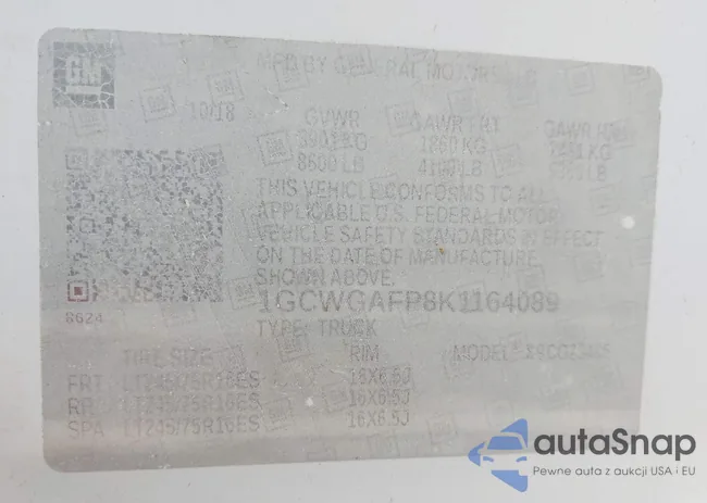 1GCWGAFP8K1164089: 41994042