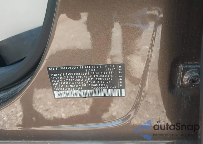 3VWD07AJ2EM241254: 41994286