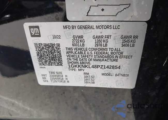 1GKKNKL48PZ142854: 41993582