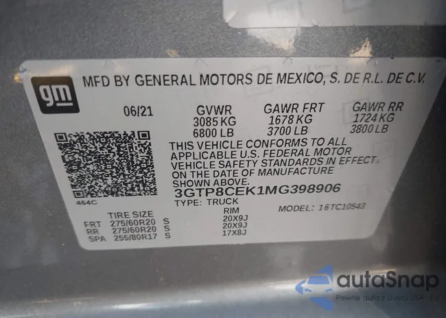 3GTP8CEK1MG398906: 41994912