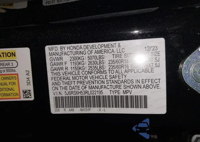 5J6RS6H53RL022195: 41995160