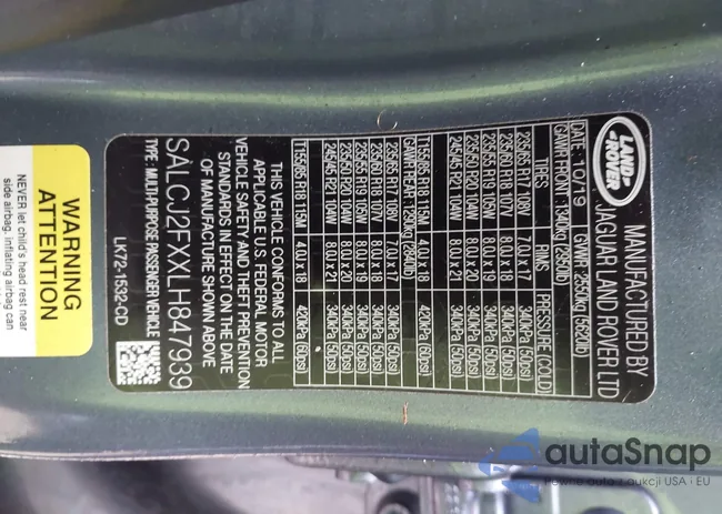 SALCJ2FXXLH847939: 41995240