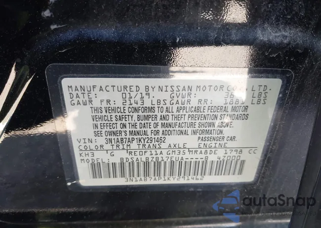 3N1AB7AP1KY291462: 41995250