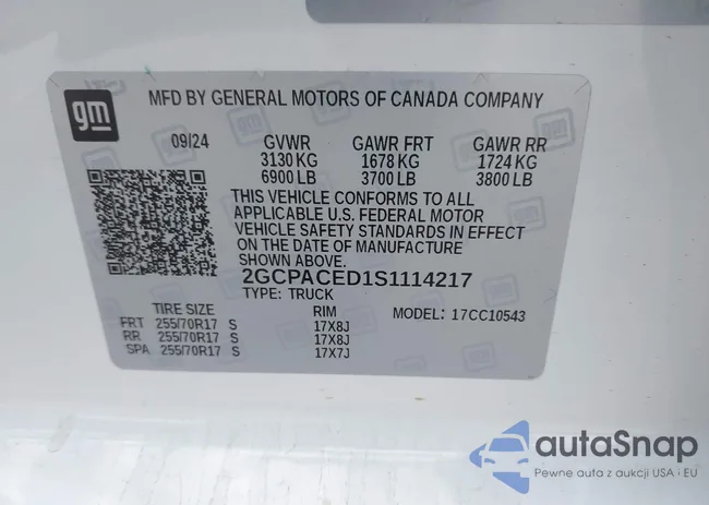 2GCPACED1S1114217: 41995350