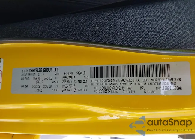 1C4BJWDG9FL582249: 41995404