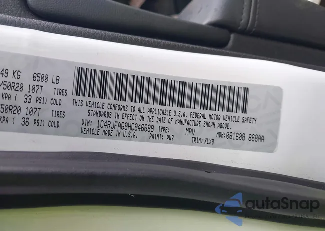 1C4RJFAG9HC946689: 41994538