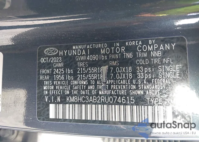 KM8HC3AB2RU074615: 41994816