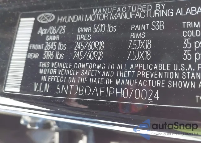 5NTJBDAE1PH070024: 41995937