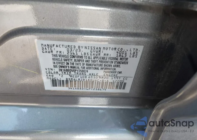 3N1AB8DV6PY258674: 41996086