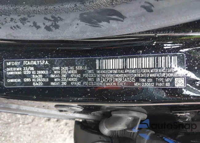 ZACPDFDW8R3A11315: 41996381