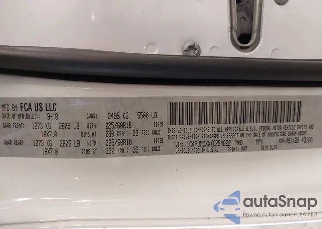 1C4PJMDXXKD294822: 41995583