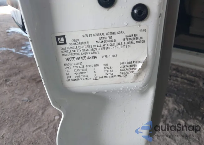 1GCEC19T46E148194: 41995818