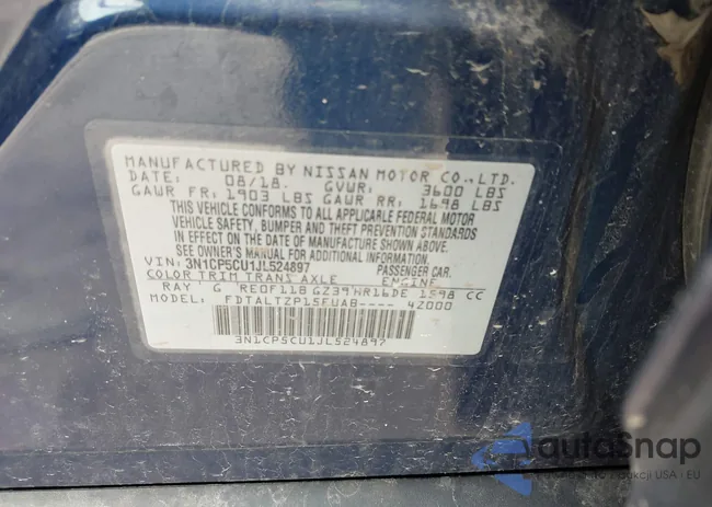 3N1CP5CU1JL524897: 41996916