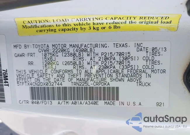 5TFTX4CN2DX032744: 41997093