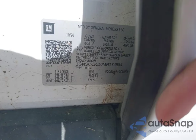 1GNSCCKD0MR174984: 41997228