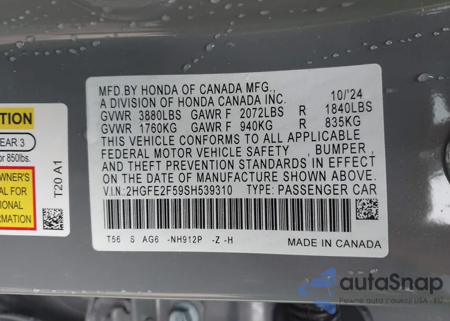 2HGFE2F59SH539310: 41997330