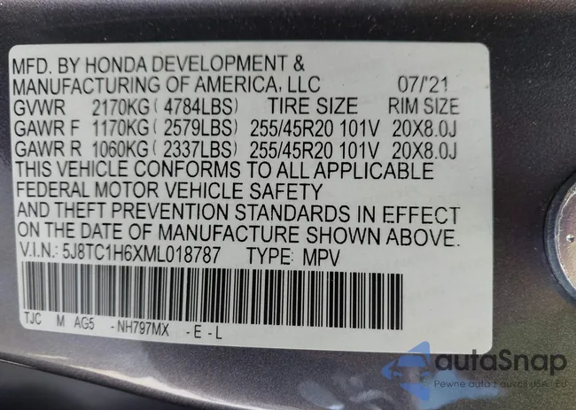 5J8TC1H6XML018787: 41997434