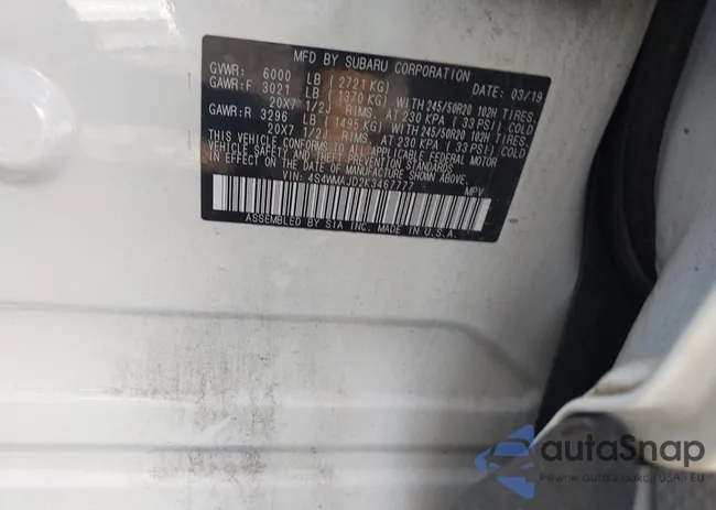 4S4WMAJD2K3467777: 41997915