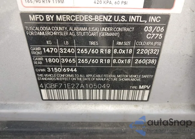 4JGBF71E27A105049: 41997991