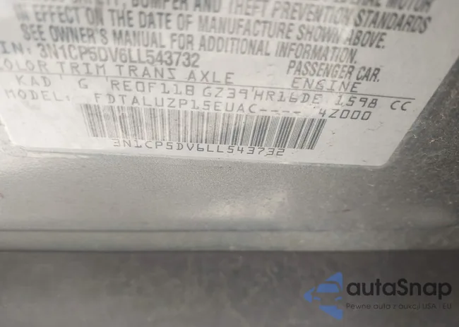 3N1CP5DV6LL543732: 41998086