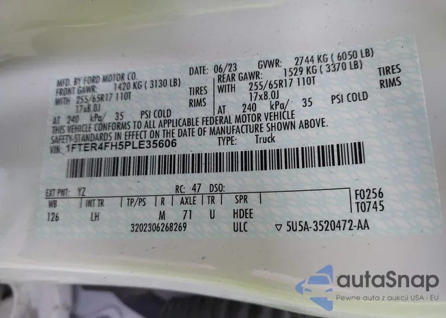 1FTER4FH5PLE35606: 41998155