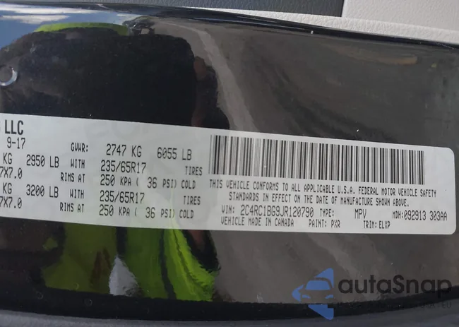 2C4RC1BG9JR120790: 41998460