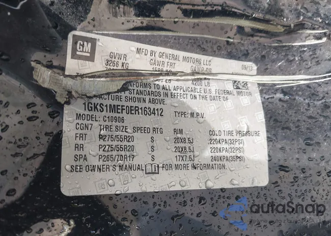 1GKS1MEF0ER163412: 41998491