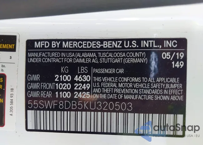 55SWF8DB5KU320503: 41997619