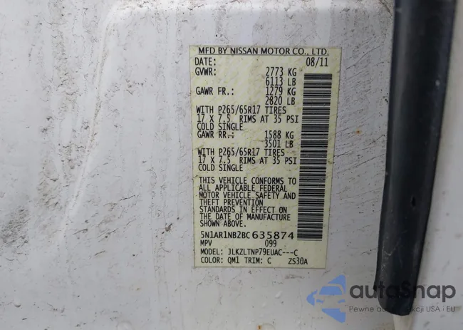 5N1AR1NB2BC635874: 41997757