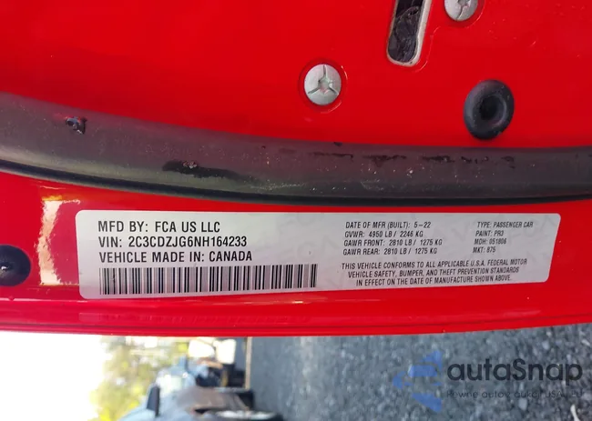 2C3CDZJG6NH164233: 41998951