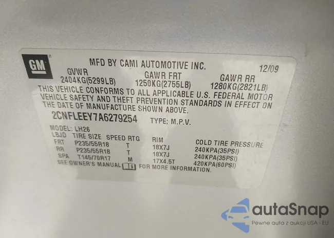 2CNFLEEY7A6279254: 41999011