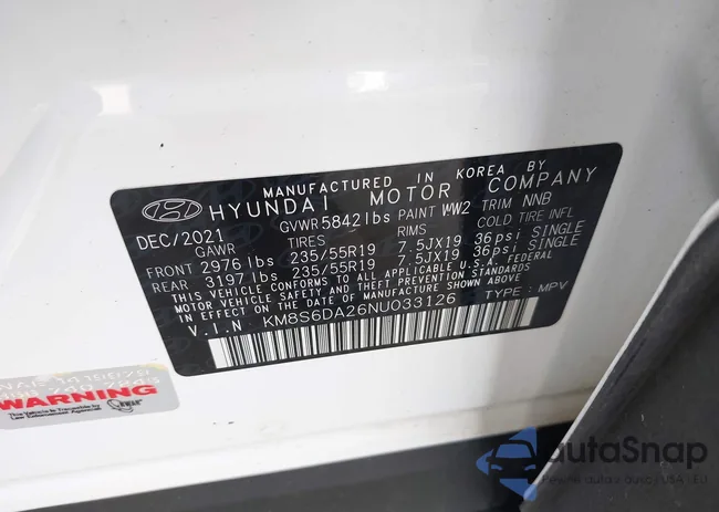 KM8S6DA26NU033126: 41999098