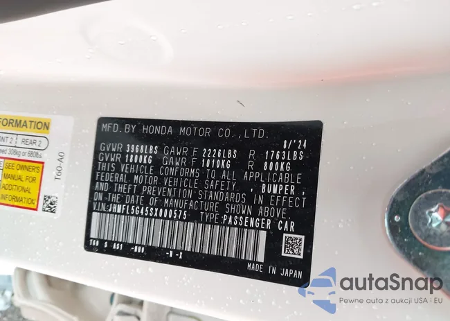 JHMFL5G45SX000575: 41999313