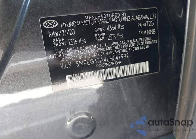 5NPEG4JA4LH047992: 41999331