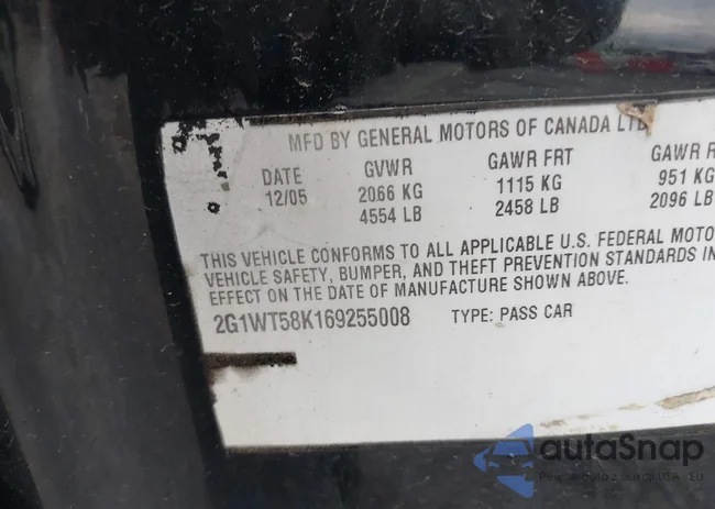 2G1WT58K169255008: 41999387