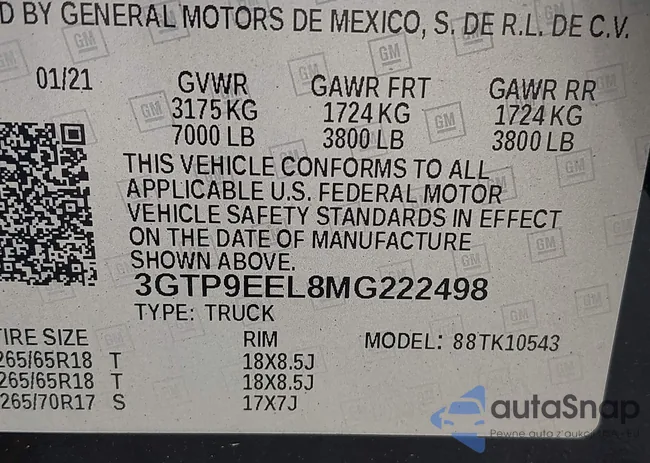 3GTP9EEL8MG222498: 41998590